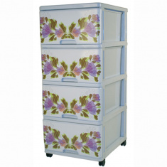 DUNYA Комод с рисунком ФИАЛКА
