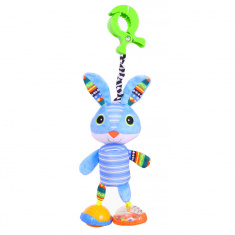 BIBA TOYS Игрушка-подвеска на прищепке Зайка Нуки, 36*12 см
