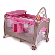 PITUSO Манеж-кровать FLORA GRILS TOYS, БЕЗ КАПОРА