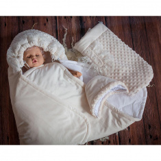 GulSara Комплект на выписку 6 пр Бежевый  ВЕСНА-ОСЕНЬ