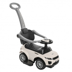 PITUSO Каталка TURBO  с бамп. с ручкой (сигнал)  White/Белый