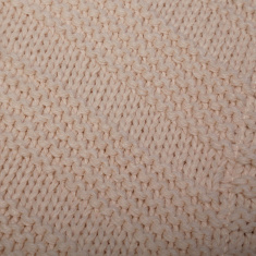 BAMBOLA Плед детский вязаный  двухсторонний 90*90 см Бежевый