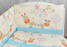 RABBY BABY Бампер ЛЕТО В ДЕРЕВНЕ Голубой