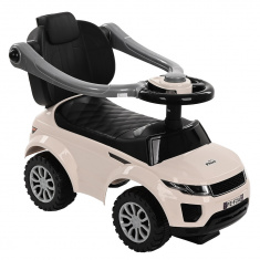 PITUSO Каталка TURBO  с бамп. с ручкой (сигнал)  White/Белый