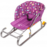 BamBola Коляска-трость КЛЕТКА Желтый/синий для двойни с матрасиком и чехлом