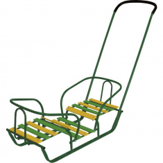 НИКА Игрушка Санки детские для двойни Зеленый