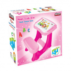 PILSAN Детская парта со скамеечкой, PINK/Розовый (62*78*50см)