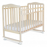 PITUSO Кровать детская Bianca колесо-качалка.опуск.планка