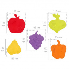 ROXY-KIDS Антискользящие мини-коврики для ванны FRESH MIX 5 шт