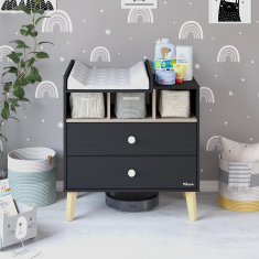PITUSO Комод серия Kids Luxor ЛДСП Черный-кашемир