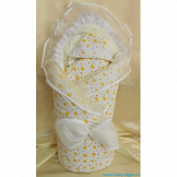 БАЛУ Комплект на выписку 10 пр МАРИНКА желтый(кремовый) (весна-осень)