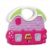 PITUSO Развивающая игрушка Музыкальный дом (розовый) (свет,звук) 12,5*11,5*3,5 см