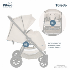 Детская прогулочная коляска PITUSO TOLEDO (прогулочная) AIR 2021