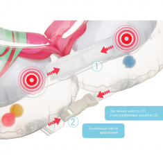 FLIPPER Круг на шею для купания малышей АНГЕЛ 3D-дизайн