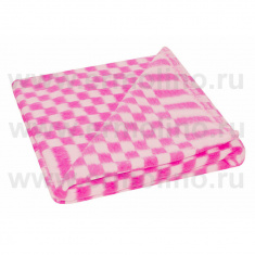 ЕРМОШКА Одеяло детское байковое КЛЕТКА Розовый