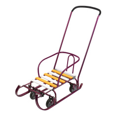 НИКА Игрушка Санки детские ТИМКА 6 УНИВЕРСАЛ АМАРАНТОВЫЙ ЛАК