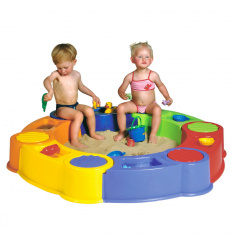PARADISO TOYS Песочница складная с тентом Colombus Колумб (141x18h), разноцветная