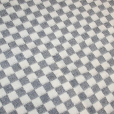 ЕРМОШКА Одеяло детское байковое КЛЕТКА Серый