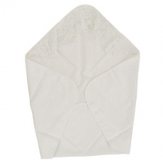 PITUSO Пеленка с кружевным уголком Молочный 