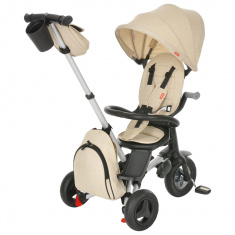 QPlay Велосипед трехколесный NOVA +, Beige/Бежевый