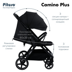 PITUSO Коляска детская CAMINO+(прогулочная)/чехол на ножки