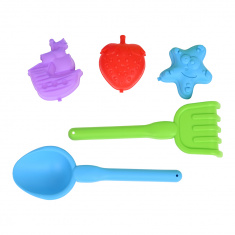 PILSAN Песочница складная Песочный Замок,с аксесс-ми (88х88х15h),разноцветная