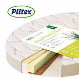 PLITEX Матрас в кроватку ALOE VERA OVAL (1250х750х100мм)