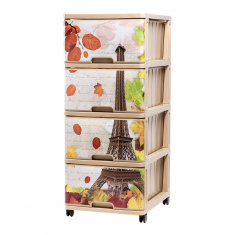 DUNYA Комод с рисунком ПАРИЖ ОСЕНЬ