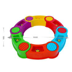 ПЛАСТИК Игрушка Песочница сборная Радуга диам.144 см