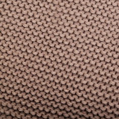 BAMBOLA Плед детский вязаный  двухсторонний 90*90 см Шоколад