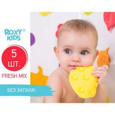 ROXY-KIDS Антискользящие мини-коврики для ванны FRESH MIX 5 шт