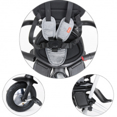 QPlay Велосипед трехколесный NOVA Grey серый