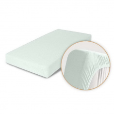 BAMBOLA Наматрасник непромакаемый на резинке Махра120*60 Голубой