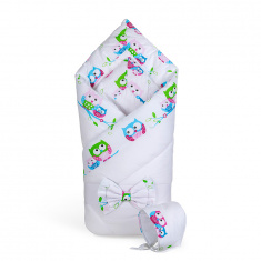 PITUSO Конверт-одеяло СОВА белый