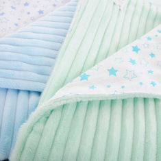 BAMBOLA Плед  детский 90*90 двухсторонний Голубой