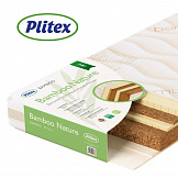 PLITEX Матрас в кроватку BAMBOO NATURE кокос+латекс (119х60х11см)