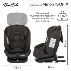 Автокресло Bambola Minori ISOFIX 0-36 кг.