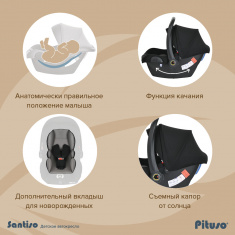 Pituso Удерживающее устройство для детей 0-13 кг Santiso