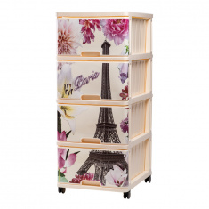 DUNYA Комод с рисунком ПАРИЖ