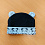 LITTLE STAR Шапочка  Мишка р.38 см (ангора гл,подклад кулир) Черная