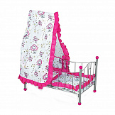 FEI LI TOYS Кукольная кроватка/ Колыбель 56,5*32,5*72cm, розовый