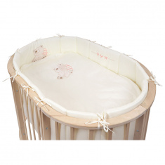 PITUSO Комплект для овальной кроватки Бантик 6 пр.