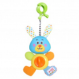 BIBA TOYS Развивающая игрушка-подвеска на прищепке Кролик, 18*12 см