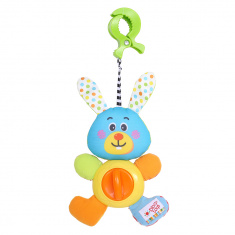 BIBA TOYS Развивающая игрушка-подвеска на прищепке Кролик, 18*12 см