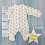 LITTLE STAR Комбинезон р.62 (0-3 мес) ДД Набивки (хлопок с начесом) 
