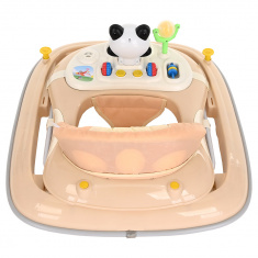 BAMBOLA Ходунки Panda (6 силик.кол,игр.,муз) Apricot/Бежевый