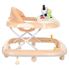 BAMBOLA Ходунки Panda (6 силик.кол,игр.,муз) Apricot/Бежевый
