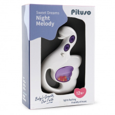 PITUSO Развивающая игрушка-погремушка Лебедь (белый) (свет,звук) 13*8 см