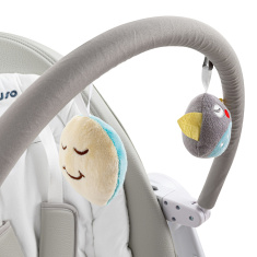 PITUSO Стул для кормления 3 в1 электрокачели/стул/бустер Light gray/Светло-серый+KD4022 тарелка