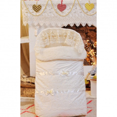 АРГО Конверт на выписку Мех Экрю ЗИМА